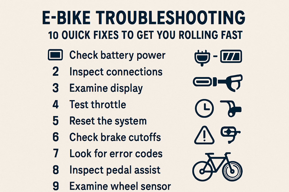 Ebike Troubleshooting: 10 Quick Fixes to Get You Rolling Fast