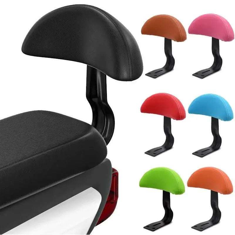 Durable Electric Bike Backrest Cushion in various colors for enhanced comfort during rides.