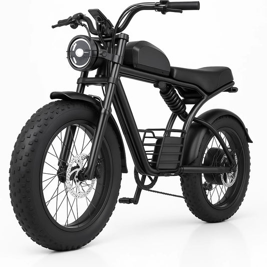 1500W 40MPH Fat Tire Electric Bike - VROOM BIKEZ