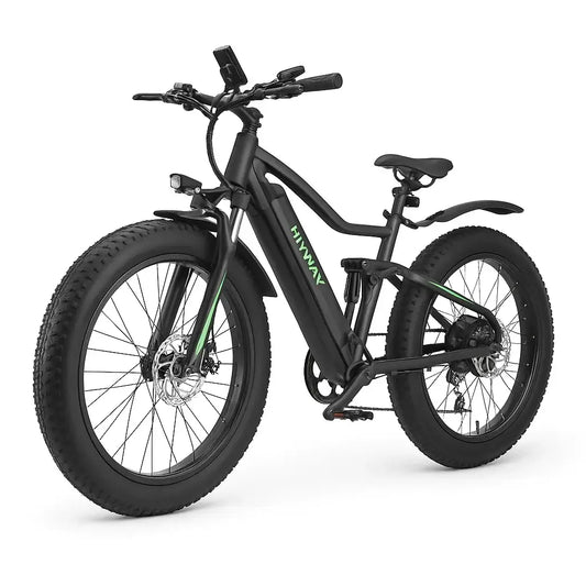 HITWAY 26" Fat Tire Electric Bike with 250W motor and 48V battery, perfect for all terrains and adventurous rides.