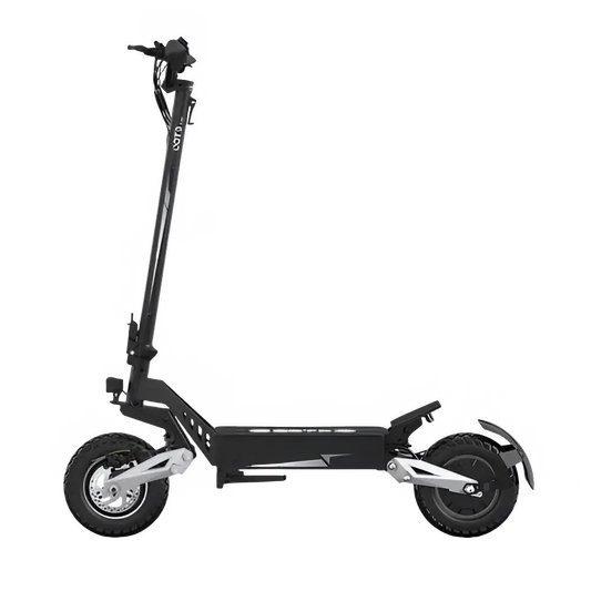 900W Foldable Off-Road Electric Scooter side view showcasing its robust design and 11-inch off-road tires.
