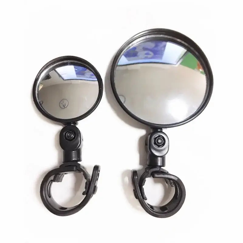 2 electric scooter rearview mirrors designed for Xiaomi M365 and Qicycle, providing safety and visibility on rides.