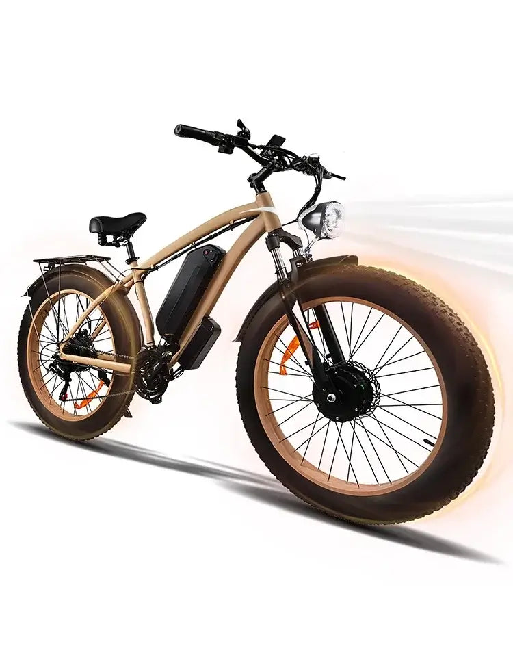 2000W fat tire electric bike with a removable battery and powerful fat tires, perfect for any terrain adventure.