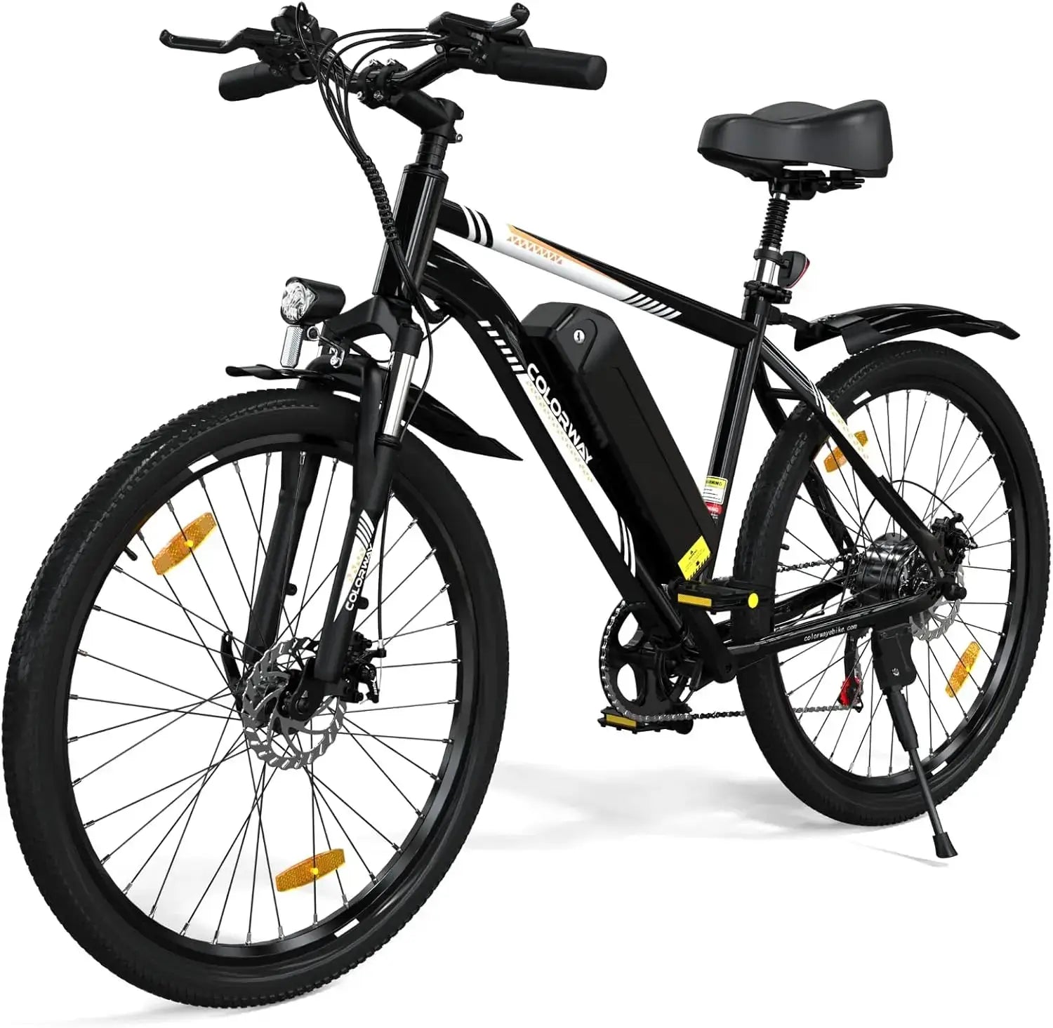 COLORWAY 26" electric mountain bike for adults with powerful battery and rugged design for commuting and adventure.