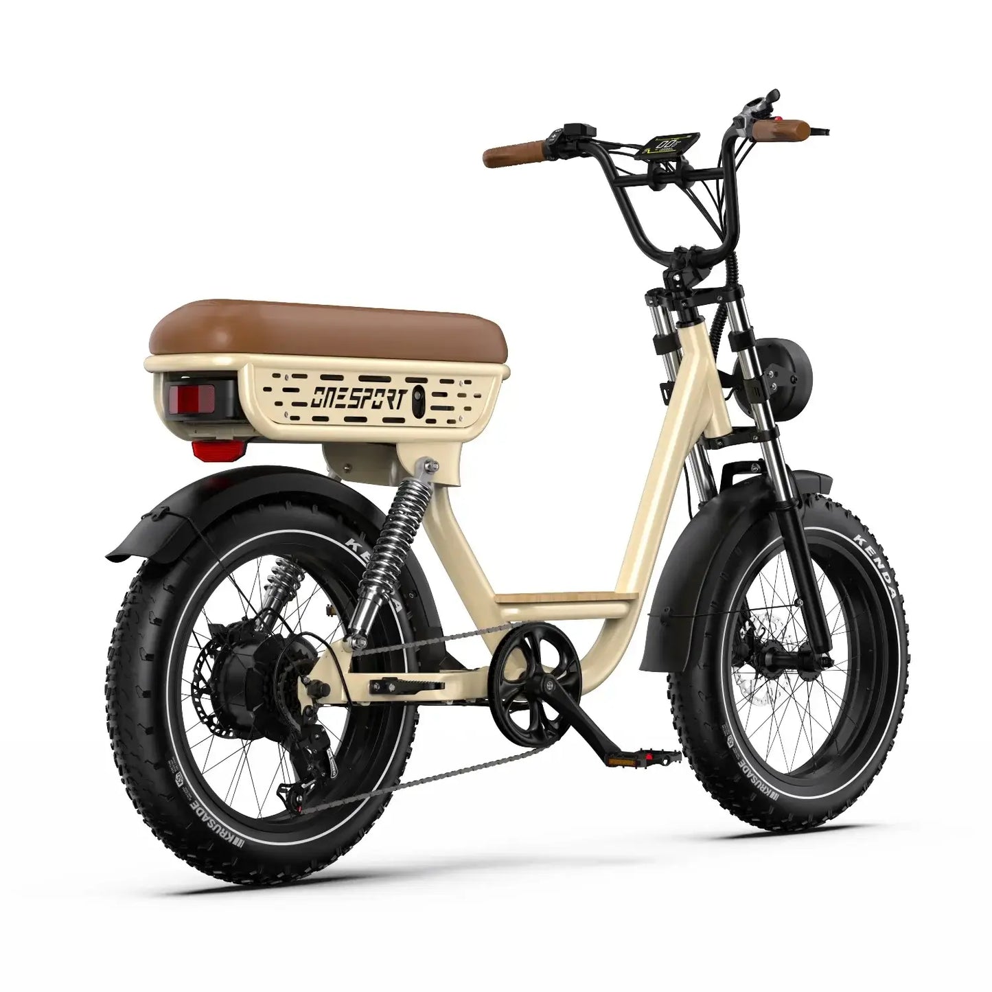 ONESPORT W77 500W Urban E-Bike - 20" Tires showcasing a sleek design and robust tires for urban commuting.