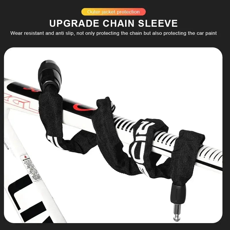 RIDERACE upgrade chain sleeve protecting bike chain and paint, wear-resistant and anti-slip design.
