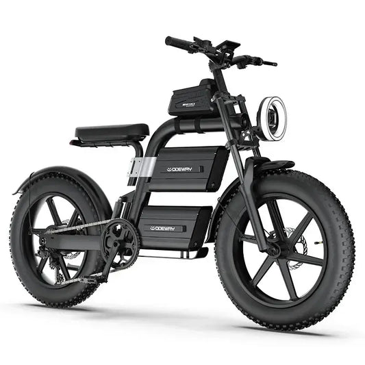 E20 New Design Dual Battery Electric Bike 20 Inch Fat Tire with dual batteries and robust motor for off-road adventures.