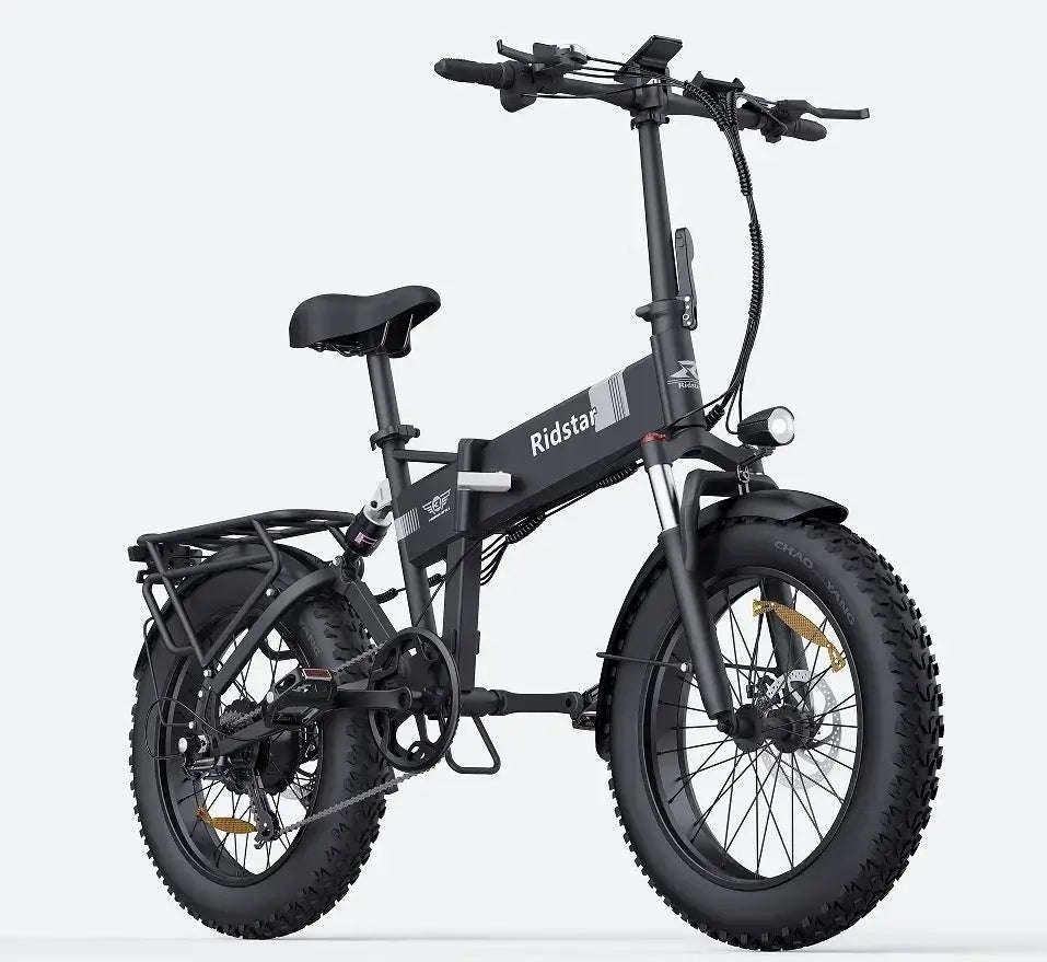 2000W H20 Pro Folding Electric Mountain Bike with fat tires and compact design for outdoor adventures.