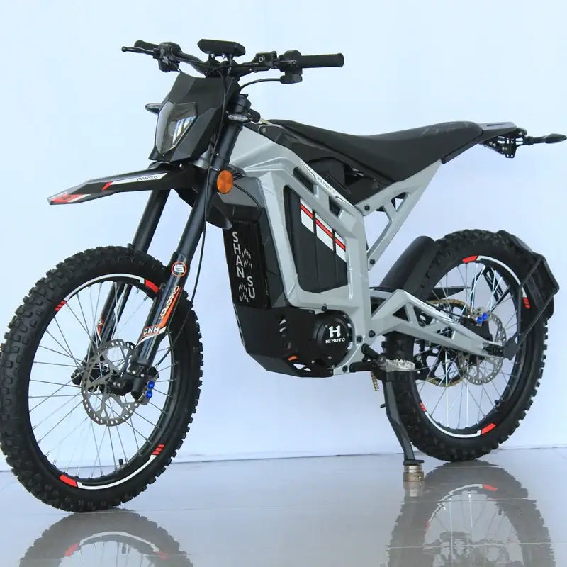 Himoto S1 6000W Off-Road Electric Bike showcasing robust design and off-road capabilities.