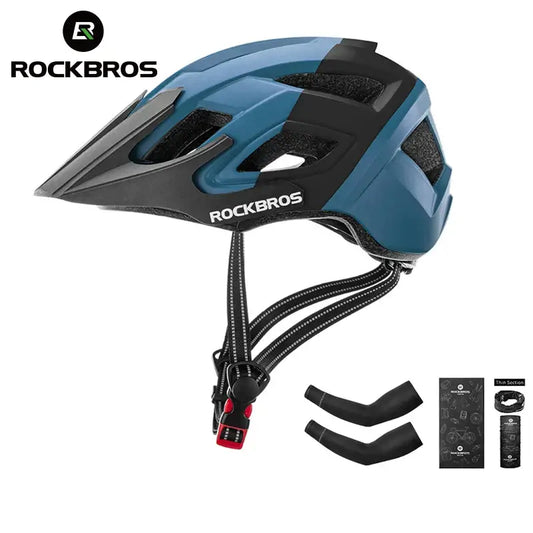 ROCKBROS breathable shockproof electric bicycle helmet for men and women, ideal for MTB and road cycling safety.
