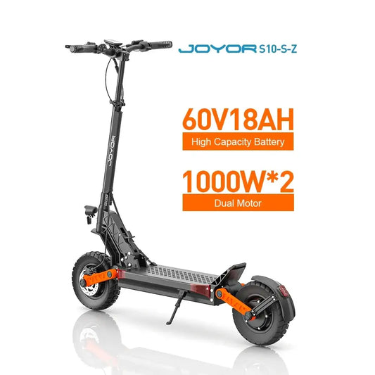 JOYOR S10-S-Z Electric Scooter with 60V 18Ah battery and dual 1000W motors for high performance and endurance.
