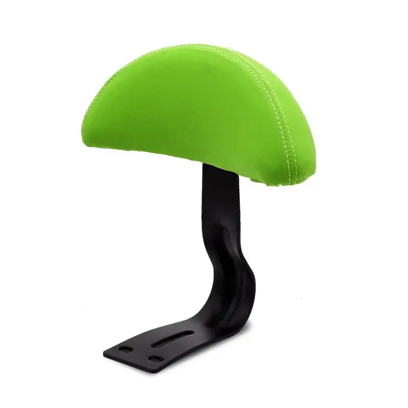 Durable Electric Bike Backrest Cushion in vibrant green for enhanced cycling comfort and stability.